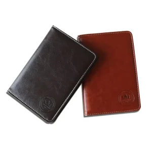 Black PU Leather Golf Scorecard Yardage Book Cover Holder Outdoor Sports