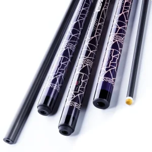 Black Tech High Quality Carbon Fiber Pool Cue Low Deflection Design 11.8/12.5mm Carbon Billiard Cue Stick for Snooker Billiards