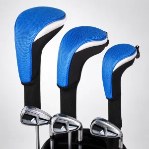 Glossy Synthetic Leather Waterproof Golf Headcovers Set for Complete Golf Club Kit
