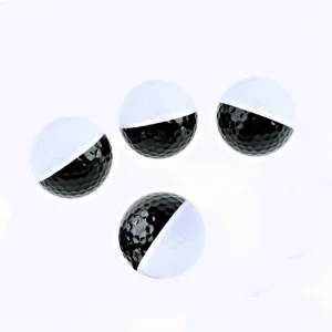 Black White Dual Color Range Golf Balls for Training