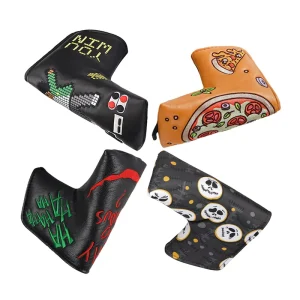 Blade Putter Golf Headcover Embroidery Golf Head Cover Putter Swag Waterproof Portable Golf Accessories