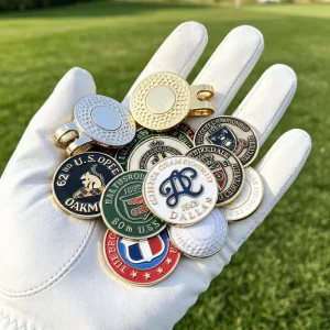 Blank Plastic Golf tee Holder With 12 Golf tee and 3 Golf Ball Marker and Keychain set