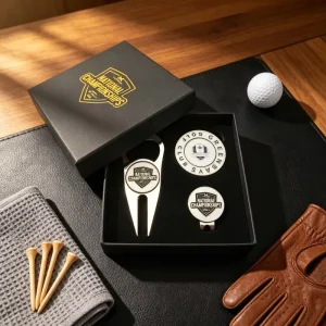 Blank Single Prong Golf Divot Repair Tool Set With Money Clip Bottle Opener