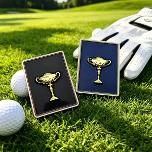 Blank White Accessory Metal Magnetic Custom Printed Golf Ball Alignment Marker Image Magnetic Hat Clip Holder Line Drawing Tool