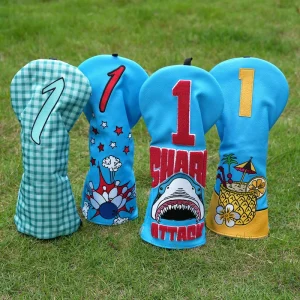 Blue Design Golf Headcover Driver Cover High Quality Golf Head Cover Waterproof Golf Accessories