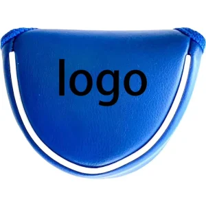 Blue Golf Club Cover for Woods Men Leather Driver Head Cover Custom Golf Mallet Cover