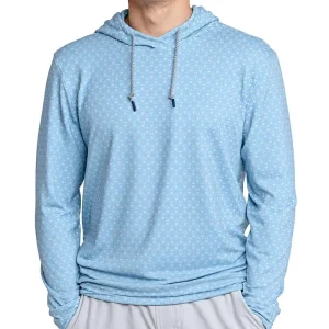 Blue Long Sleeve Hoodies 4 Way Stretch Custom Black White Golf Sweater Full Zip up Hoodie Men Spandex Quick Dry