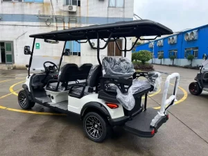 Borcart Factory OEM Custom Logo ET Model Comfortable Seat 6 Passenger 4 Wheel Drive Electric Golf Cart with 72v Lithium Battery