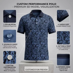 Brand Quality Polo Tshirt Custom Logo Full Print Breathable Quick Drying Slim Fit Men’s Oversized Quick Dry Golf Shirt