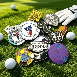 Breakfast Funny Permanent Marker Custom Golf hat With Golf tee and Ball Marker Sublimation Metal Golf Divot Tool Accessory