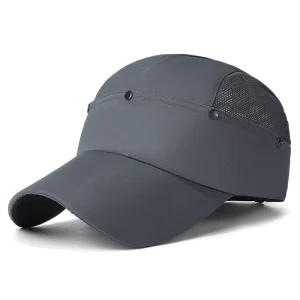 Breathable Curved Brim Outdoor Sports Dad Hat Baseball Cap Unisex Quick Dry Mesh Baseball Cap Custom Logo