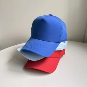 Breathable Quick drying Mesh 5 panel Striped Leaf Ethnic Luxury Vintage Baseball Cap Summer Sun Protection Outdoor Fashion