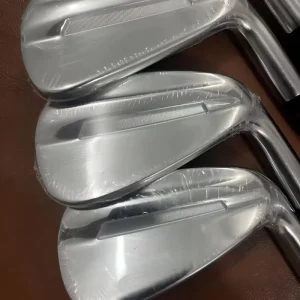 Brushed Stainless Steel Hollow Golf Iron Set 5 P Forged Club Heads Custom Logo Shaft Grips Men Golf Training Clubs