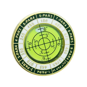 Bubble Level Slope Putting Training Aid Golf Ball Alignment Tool with Marker Coin Custom Logo for Practice Instruction