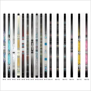 Budget Multi Style Billiard Cue Maple Shaft Smooth Grip 13mm Tip Economic 1/2 Pool Cue Decal Butt High Value Club Cue