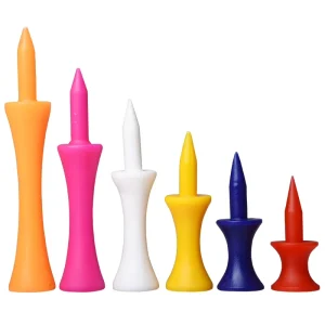 Bulk Colorful Customized Plastic Golf Tee Castle Step Down Golf Tees