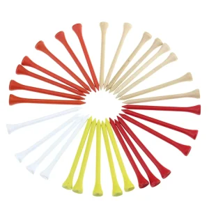 Bulk Durability Colors Mix Packed Wood Nails Sports Golf Tee for Exercisers