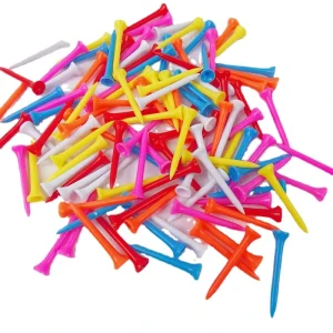 Bulk Tees Golf Tees Golf Oem Colored Plastic Custom Logo Printed Plastic Sports in Bulk Custom Package Assorted 1.5g
