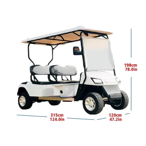 CE Certified 4 Seater Custom AC Motor Utility Rechargeable Electric Golf Cart for Country Club