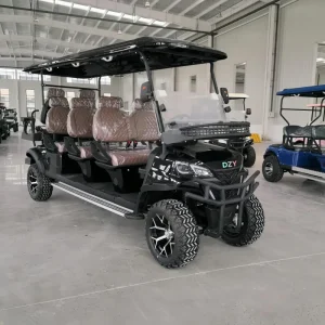 CE Certified 48V Lithium Battery Electric Golf Cart Premium 6-Seater Aluminum Frame Electric Sightseeing Car Golf Scooter