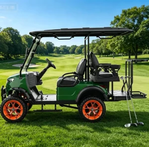 CE Certified Golf Cart All Weather Waterproof Golf Vehicle Resort & Community Transport Cart Waterproof Long Range Golf Buggy
