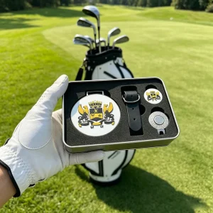 CE Certified Golf Gift Set Nameplate Golf Bag Tags Iron UV Golf Ball Marker
