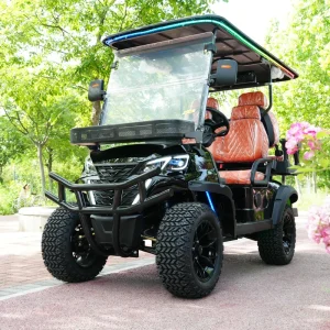 CE Dot Certified 4 Seater Electric Golf Cart 3500W Lead Acid Battery Steel Framework 30km h Speed 14inch Tires 90km Range