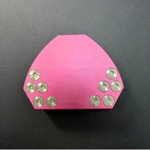 CNC Milled Zero Torque Golf Putter Head Right Handed Laser Printed Pink High Quality ODM Logo Golf Club Head