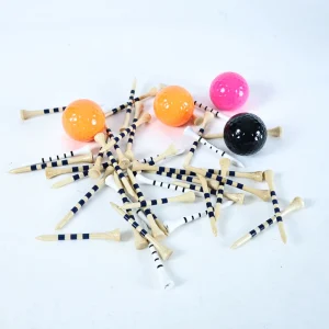 CS Premium Golf Tees Bamboo based Golf Tee Plastic Golf Tee Accept Customization with Decalcomania Logo