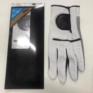 Cabretta Leather Golf Gloves Custom Logo Right and Left Hand Use Breathable Sheepskin for Sports