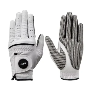 Cabretta Leather Golf Gloves with Mark Sheepskin Leather Soft Breathable Comfortable Men’s Golf Gloves Left Hand