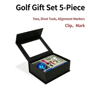 Caiton Square Windowed Plastic Golf Gift Box (Model G102) Exquisite On Course Accessories Set
