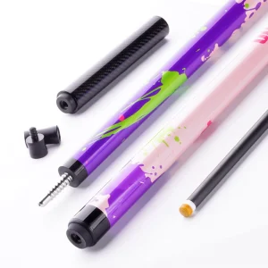 Carbon Fiber Billiard Cue with Available in Eight Chinese Black colorful Cue Styles 9 10.8 11.5 11.8 12.5 12.9mm Tip Size