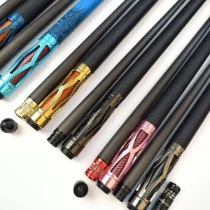 Carbon Fiber Pool Cue 11.8mm Tip Aluminium Alloy Butt Carbon Fiber Shaft Extension Snooker and Billiard Cue Butt