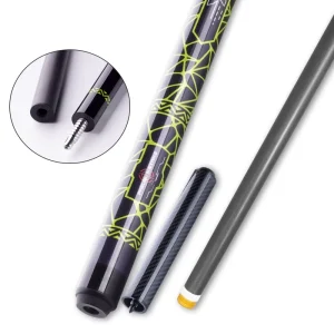 Carbon Fiber Pool Cue 2-Piece Stainless Steel Joint 10.5/11.5/11.8/12.5/12.9mm Tip