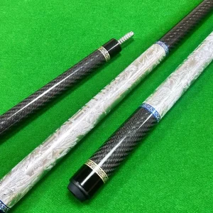 Carbon Fiber Pool Cue Electroplated Ice Flower Billiard Cue Stick Factory Customized High Quality Pool Cue for Club