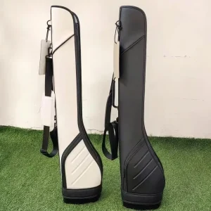 Carbon Grain PU Golf Bag Wear Resistant Smooth Surface Equipped With Anti Slip Shoulder Strap for Long Time Outdoor