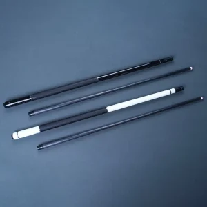 Carbon fiber Black tech Pool Cue Genuine Leather Grip Detachable Design 12 Split Club StructureAmerican Eight ball Snooker