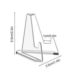 Card Display Stand Coin Easel Stand Acrylic Picture Holder Stands for Challenge Coin Graded Card Sports Card Trading Card
