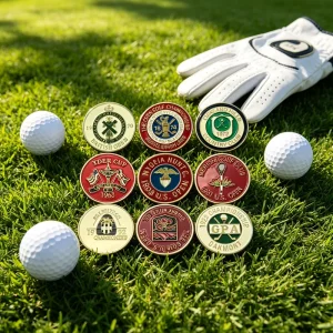 Cardboard Display Stand for 24 mm Magnetic Plastic Golf Ball Marker With Angle Watch Golf Divot Tool Blank for Engraving Line
