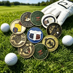 Casino Custom Poker Chip Blank White Accessory Metal Magnetic Golf Ball Ace of Spade Marker Holder Line Drawing Tool
