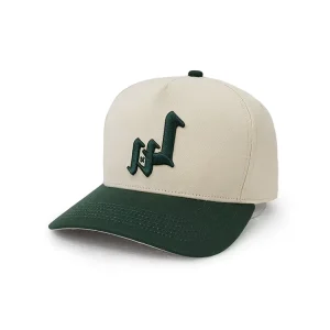 Casual 5 Panels Two Tone Letter Custom 3D Embroidered Logo Baseball Fitted Caps with Argyle Fruit Poplin