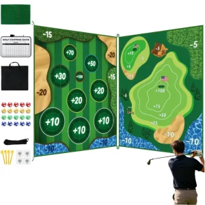 Casual Golf Game Set Indoor and Outdoor Mini Golf Swing Practice Mat