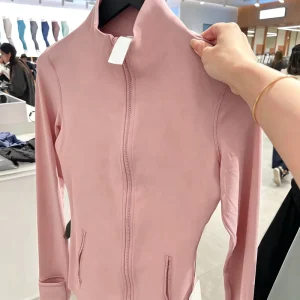 Casual Sets Women Jacket Leggings Shorts Pantalones De Mujer Originales Light pink Tenue De Sport Pour Femme Ensemble Spandex