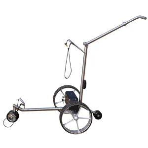 China Factory Electric Golf Trolley Remote Control Four Wheel Follow Me Function Stainless Steel 200W 30kg