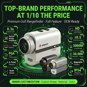 China Factory Golf Rangefinder with 13 Months Warranty 2000M Long Range ±0.5 Yard PGA Slope OEM Supplier