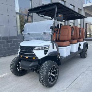 China Factory Luxury Off Road Electric Golf Cart Sightseeing Club Car CE Certified 6 Seater High Chassis Buggy