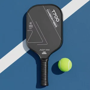 China Factory Price Carbon Fiber Pickleball Paddle Professional 16mm Honeycomb Core Cold Pressed Pickle Ball Racket for Sports