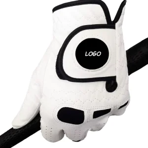China Manufacture Golf Glove With Magnetic Ball Marker PU Leather Custom Logo Waterproof Printed