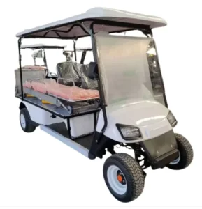 Chinese 4 Wheel White Light Weight Aluminum 2 Seater Electric Golf Carts Rescue Ambulance